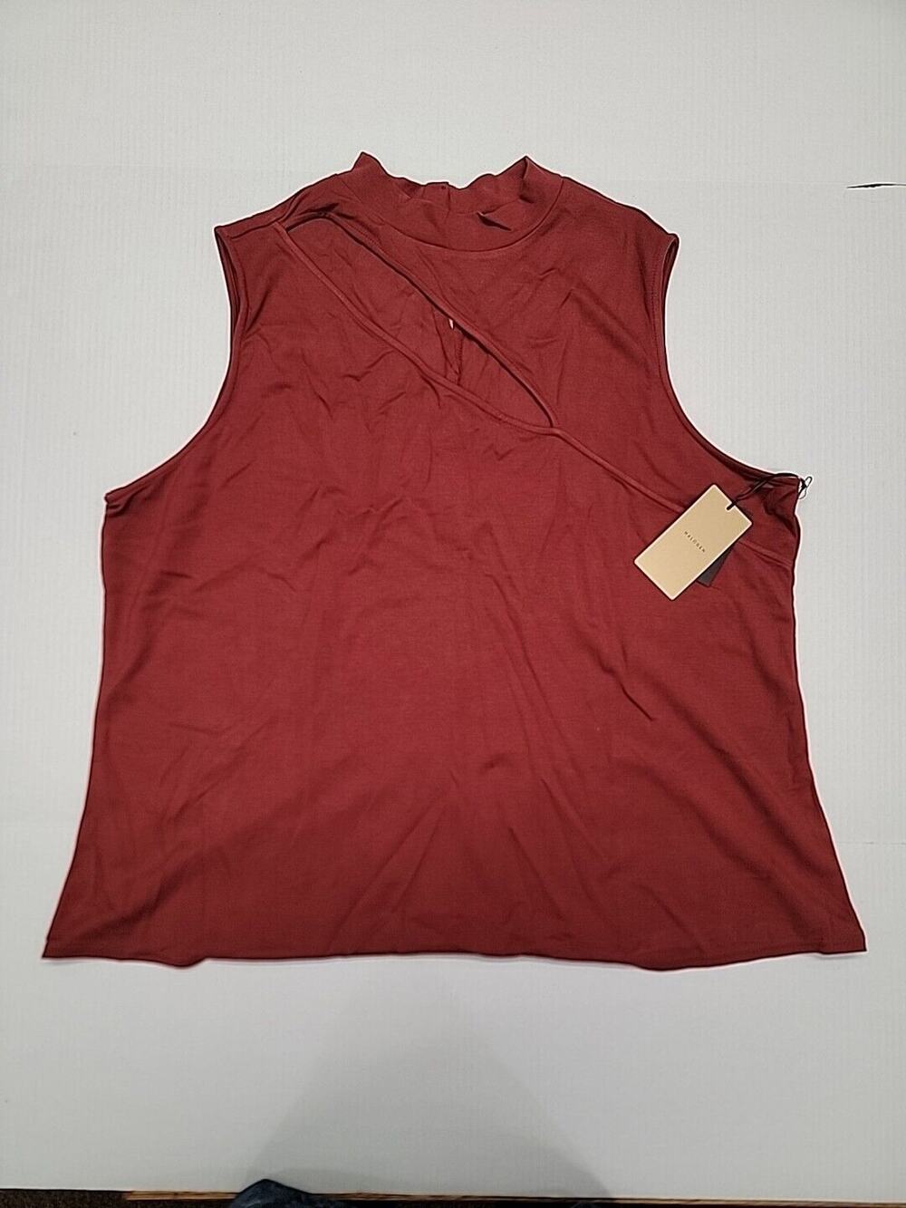 Halogen Womens Shirt 4x Sleeveless Round Neck NWT B8